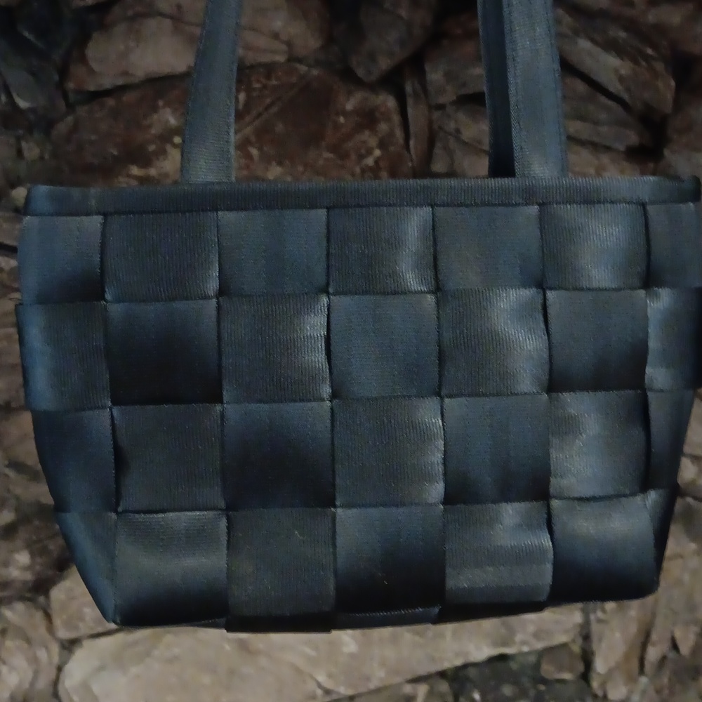 Vintage Harvey seatbelt black bag